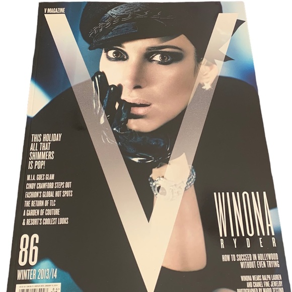 V Magazine Winona Ryder Mario Testino Cindy Crawford - Picture 1 of 8